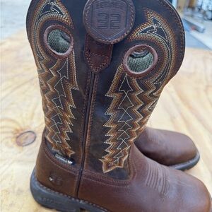 Rocky Brown Pull-On Boots- STEEL TOE